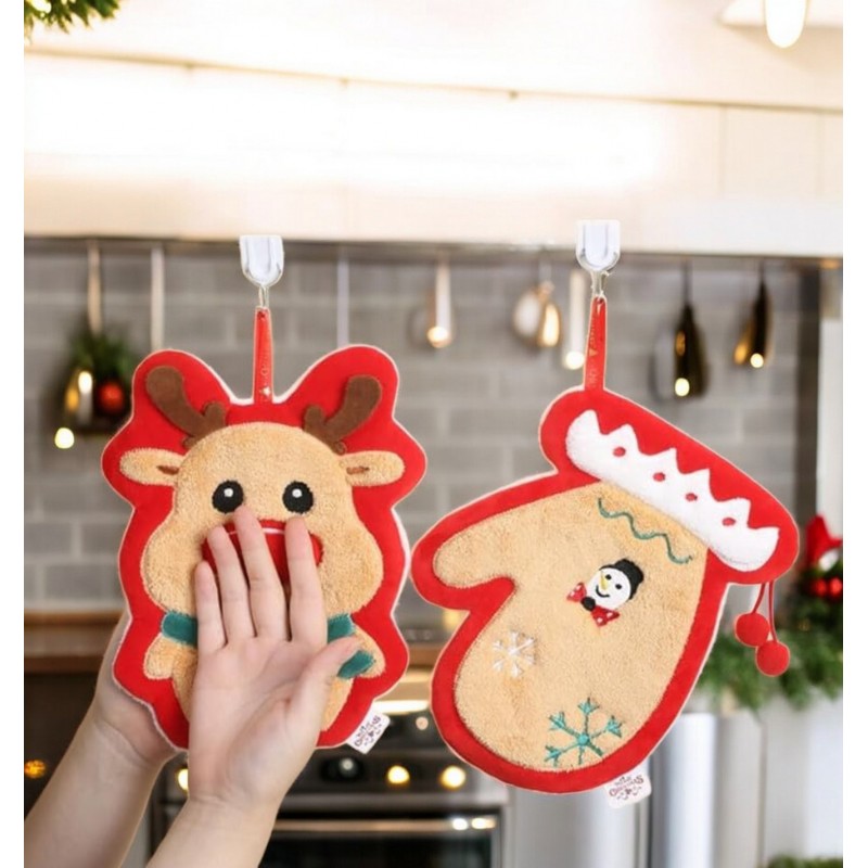 Ręcznik do rąk świąteczny motyw 25 x 20 cm REC58WZ2 - obrazek 2