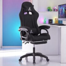 Fotel gamingowy obrotowy z podnóżkiem SNAKE masażer KO33CZ