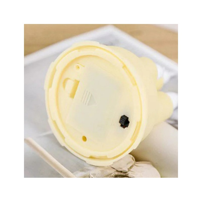 ŚWIECZKA, wkład LED na baterię KREMOWA, MIGAJĄCY KNOT ciepły biały 13,5 cm LAMP41K - obrazek 5