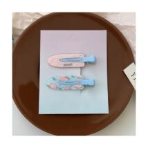 Zestaw 2 spinek wsuwek, klamerek do włosów, peach, brzoskwinie SP393