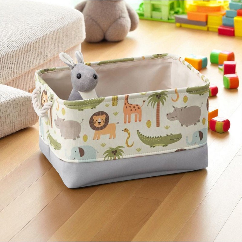 Pojemnik na zabawki kosz, worek na pranie, zwierzątka 30х40х22cm OR112 - obrazek 3