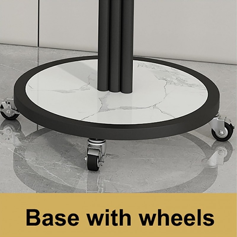 Kwietnik, regał, stojak na kwiaty metalowy okrągły na kółkach 130х40cm SZ38CZ - obrazek 3