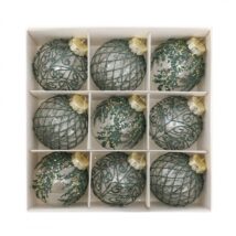 Komplet bombek 9 szt. opakowaniu 8cm, bombki na choinkę BSN62