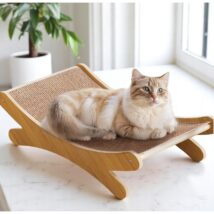 Legowisko, drapak dla kota- drewno, lina jutowa 49 x 30 x 16 cm KOT27