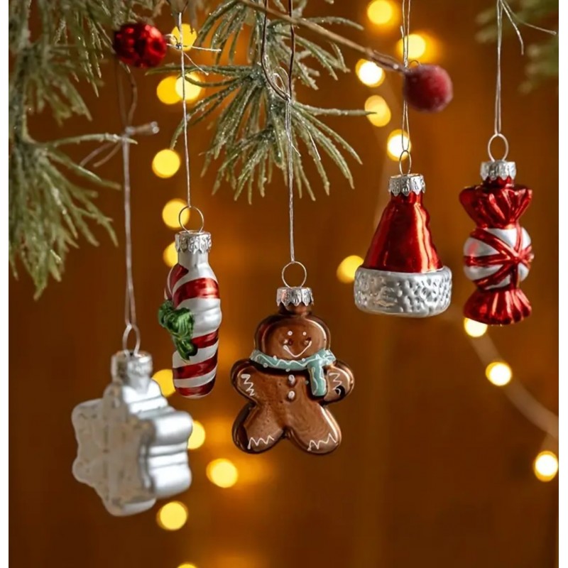 Komplet bombek bożonarodzeniowych szklanych 9 szt. w opakowaniu BSN64 - obrazek 5