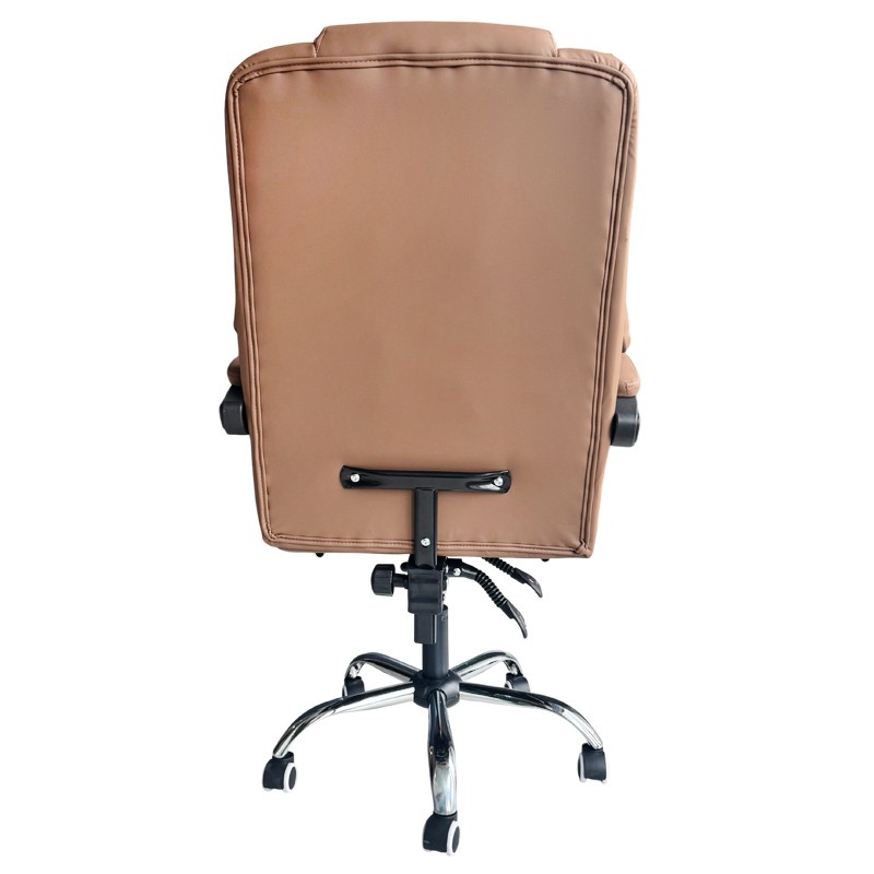 Fotel biurowy obrotowy MASTER PRESTIGE, podnóżek i masażer- ecoskóra kawowy KO42CAP - obrazek 6