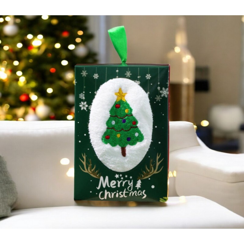 Ręcznik świąteczny motyw CHOINKA 35x35cm REC59WZ2 - obrazek 5