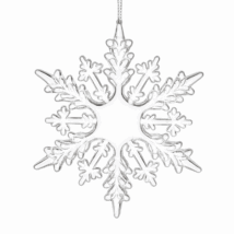 Zestaw zawieszek płatki śniegu transparentne śnieżynki 12szt. w opakowaniu BSN69