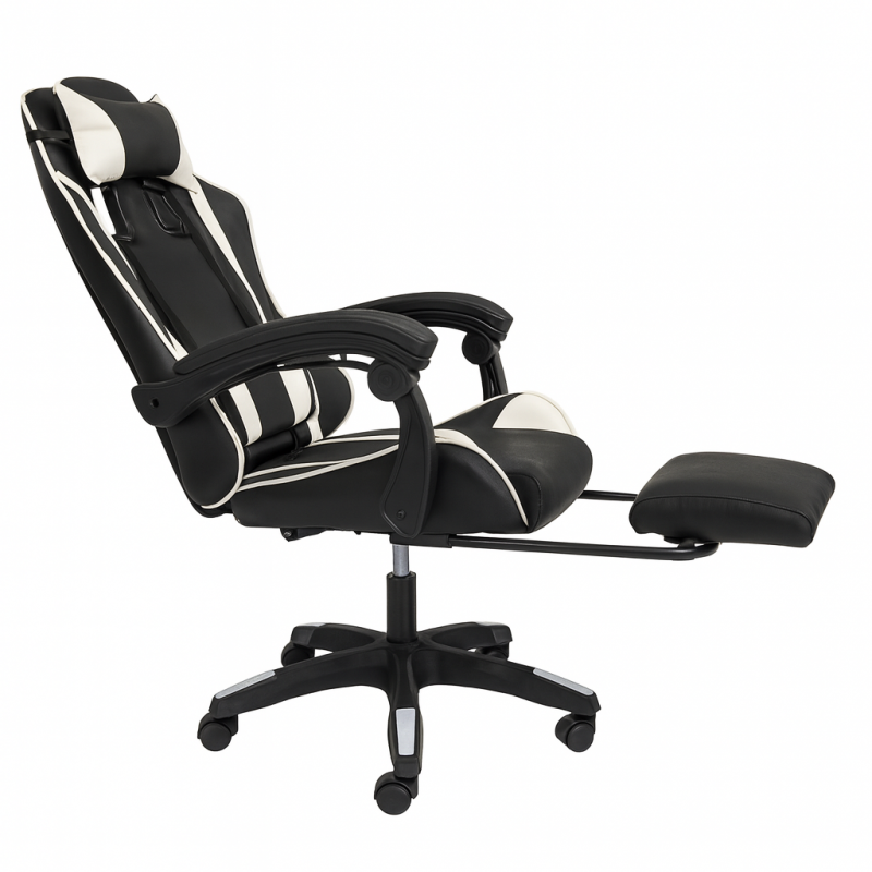 Fotel gamingowy obrotowy z podnóżkiem STRIKER ONE - KO31B - obrazek 6