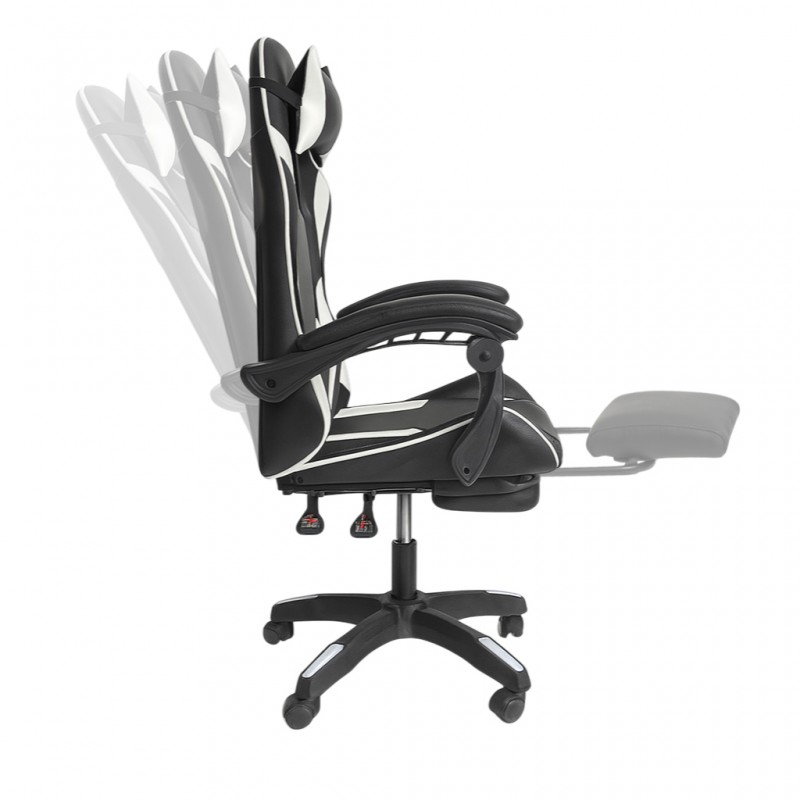 Fotel gamingowy obrotowy z podnóżkiem STRIKER ONE - KO31B - obrazek 3