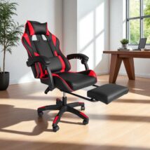 Fotel gamingowy obrotowy z podnóżkiem STRIKER ONE – KO31CZE