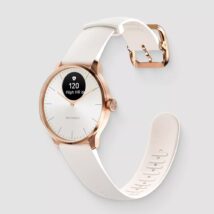 Zegarek Withings Scanwatch Light – zegarek z funkcją EKG, pomiarem pulsu i SPO2 oraz mierzeniem aktywności fizycznej i snu (37mm, rose gold-sand)
