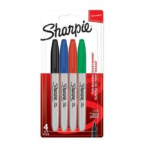 Marker permanentny Sharpie Fine CLASSIC – blister 4szt. (czarny, niebieski, czerwony, zielony) F 1,0mm 1985858