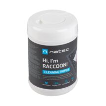 NATEC CHUSTECZKI CZYSZCZĄCE RACCOON 100 SZT. NSC-1796