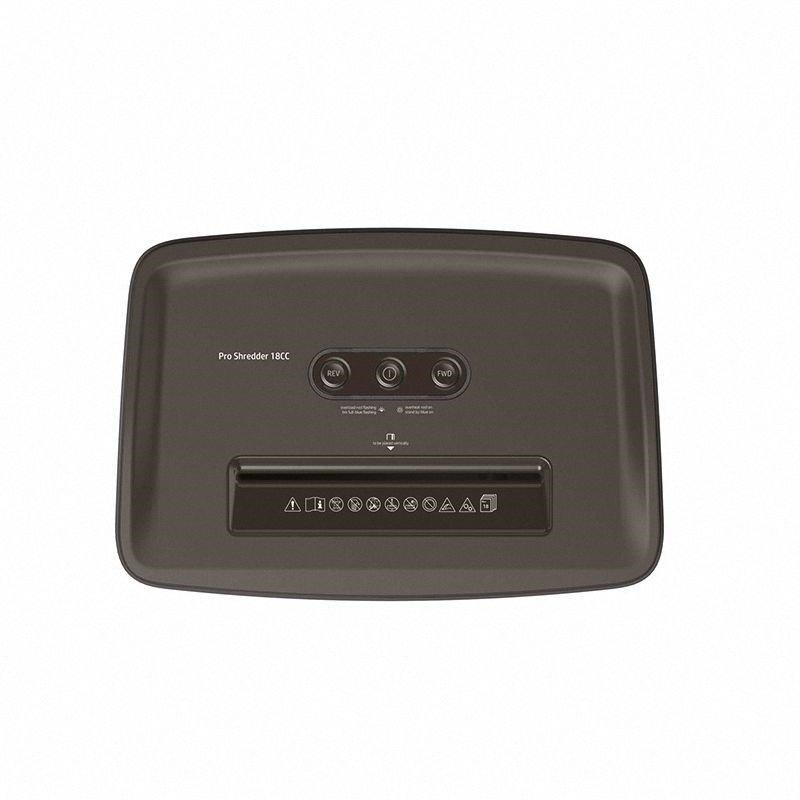 HP Niszczarka PRO SHREDDER 18CC, ścinki, P-4, 18 kart., 25l, ciemnoszara