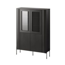 Witryna VERA 110x40x160 czarny mat