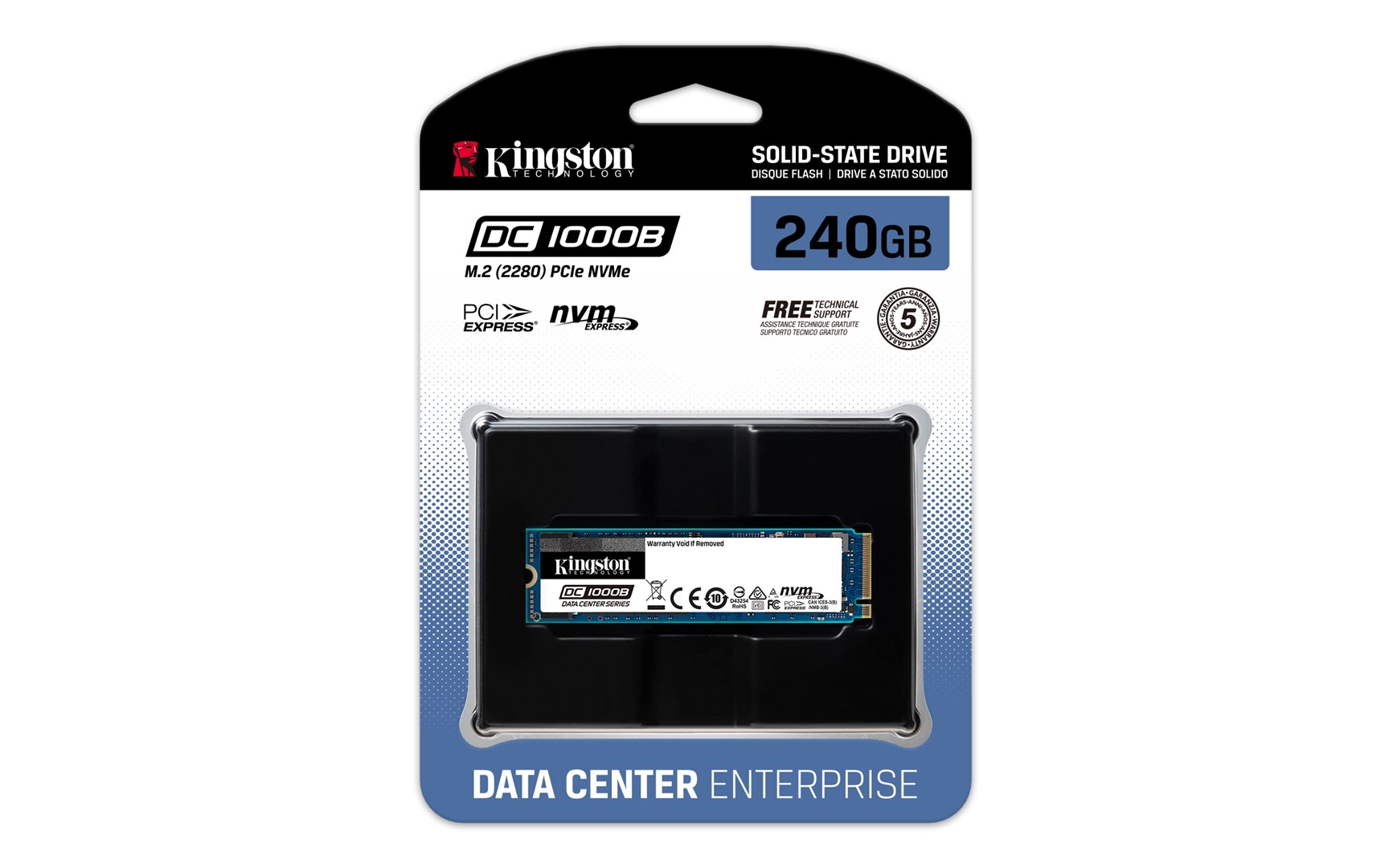 Dysk SSD Kingston DC1000B 240GB M.2 2280 SEDC1000BM8/240G (DWPD 0.5) - obrazek 4