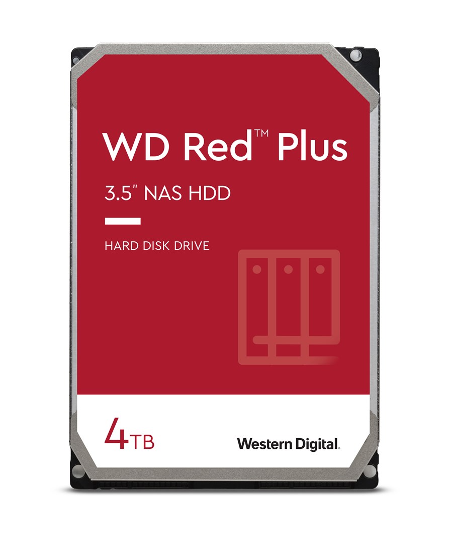 Dysk HDD WD Red Plus WD40EFPX (4 TB ; 3.5"; 256 MB; 5400 obr/min)
