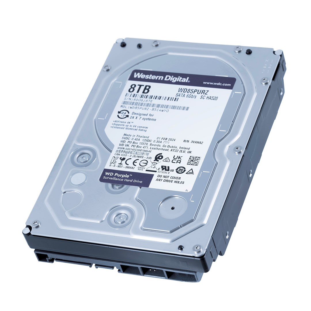 Dysk HDD WD Purple WD85PURZ (8 TB ; 3.5"; 256 MB; 5640 obr/min) - obrazek 3