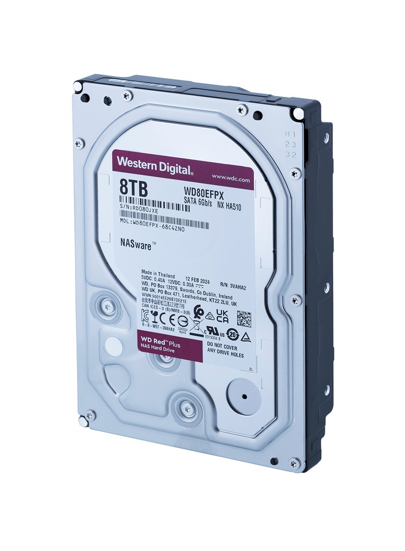 Dysk HDD WD Red Plus WD80EFPX (8 TB ; 3.5"; 256 MB; 5640 obr/min) - obrazek 4