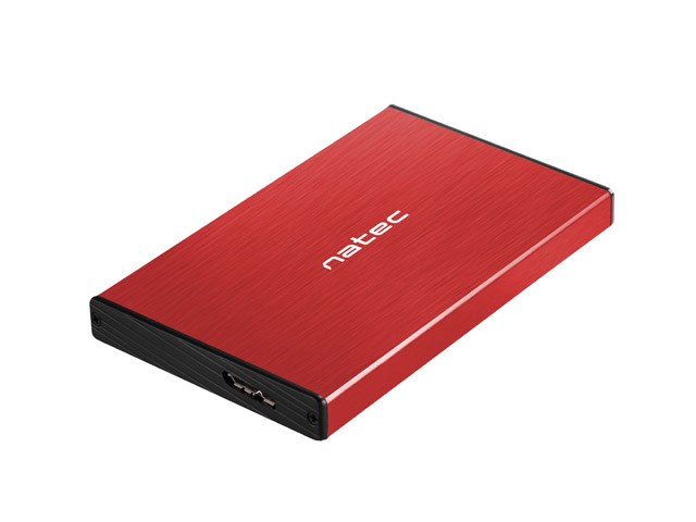 Obudowa NATEC Rhino Go NKZ-1279 (2.5"; USB 3.0; Aluminium; kolor czerwony) - obrazek 3