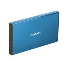 Obudowa na dysk NATEC Rhino Go NKZ-1280 (2.5″; USB 3.0; Aluminium; kolor niebieski)