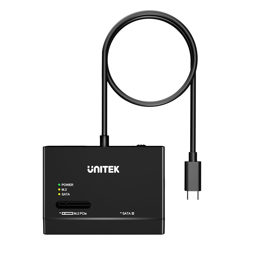 Unitek Mostek USB-C na dyski SATA i M.2 MVMe - obrazek 3