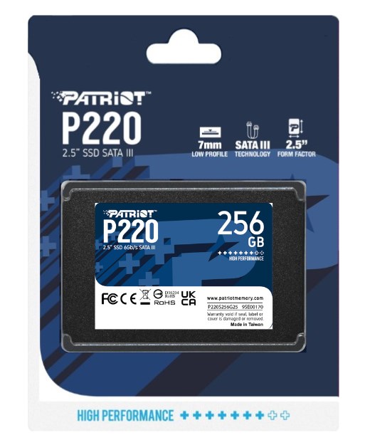 SSD Patriot P220 256GB SATA3 2,5" - obrazek 4