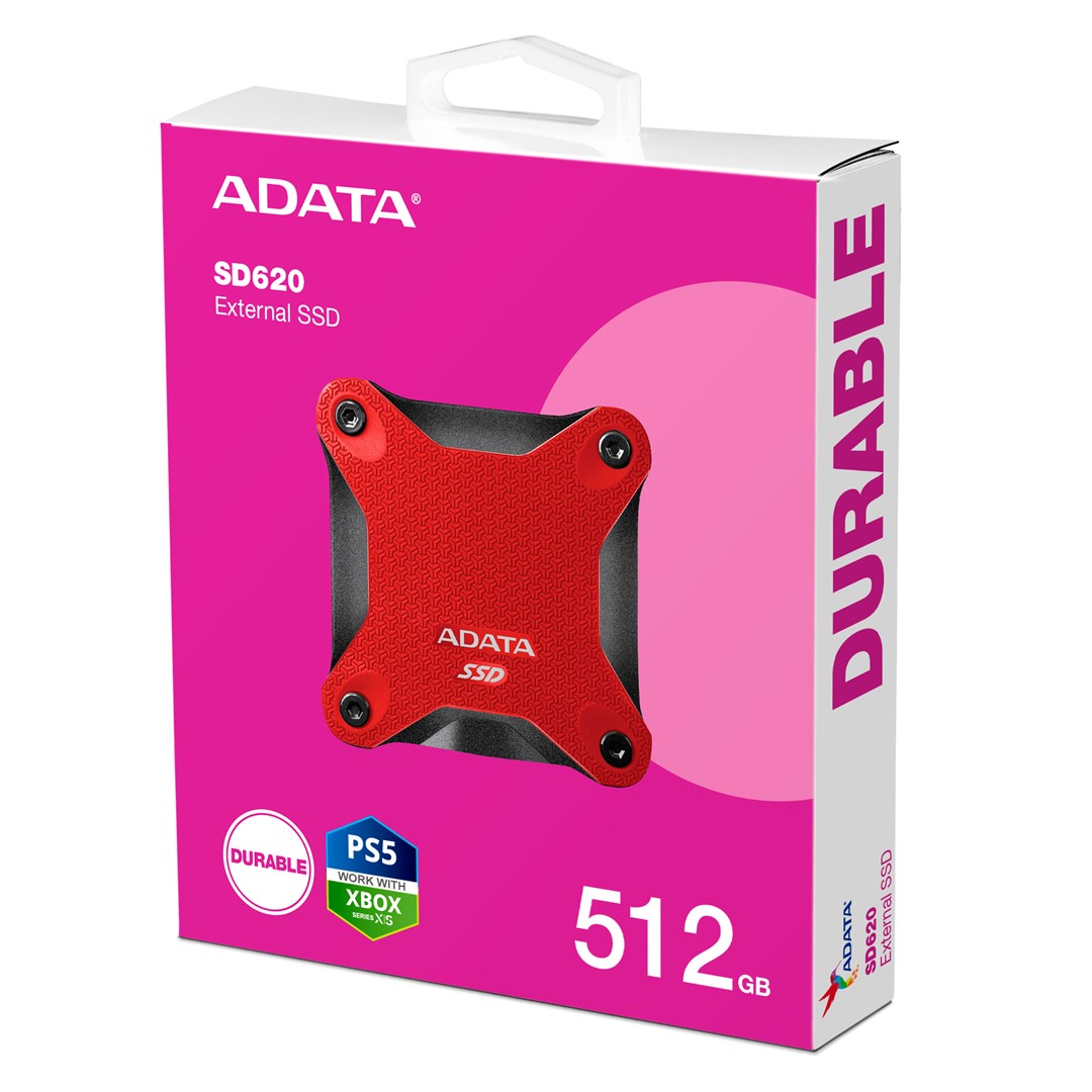 ADATA DYSK SSD SD620 512GB RED - obrazek 3