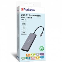 Verbatim CMH-14 USB Type-C 5000 Mbit/s Srebrny