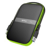 Dysk zewnętrzny HDD Silicon Power Armor A60 (2TB; 2.5″; USB 3.2; 5400 obr/min; Green-Black; SP020TBPHDA60S3K)
