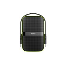 Dysk zewnętrzny HDD Silicon Power Armor A60 (5TB; 2.5″; USB 3.2; 5400 obr/min; Green-Black; SP050TBPHDA60S3K)