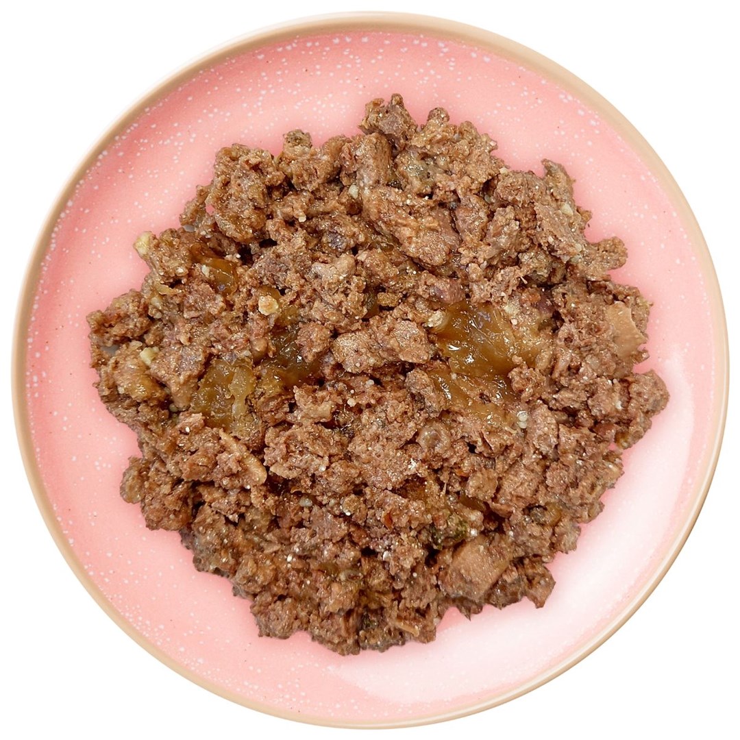 Wiejska Zagroda Karma mokra dla kota Wołowina z cielęciną i kocimiętką (dorosły) 100g (12 szt/op) - obrazek 3