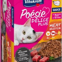 VITAKRAFT Poesie delice PLUS kurczak+wołowina – Przysmak dla kota – 6x85g