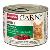 ANIMONDA Carny Adult wołowina, sarnina z borówkami – mokra karma dla kota – 200 g