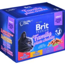 BRIT Cat Pouches Family Plate – mokra karma dla kota – 12 x 100g