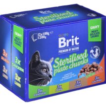 BRIT Premium Cat Sterilised Plate – mokra karma dla kota – 12×100 g