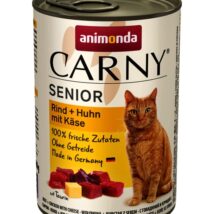 ANIMONDA Carny Senior wołowina, kurczak z serem – mokra karma dla kota – 400g