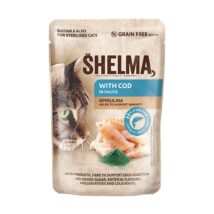 SHELMA saszetka z dorszem i spiruliną dla kota 85g