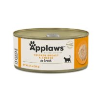 APPLAWS Natural Cat Food Filet kurczaka z serem – mokra karma dla kota – 156g