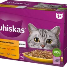 Whiskas Drobiowa Uczta w galaretce Adult – mokra karma dla kota – saszetka -12×85 g