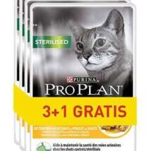 PURINA Pro Plan Sterilised Kurczak – mokra karma dla kota – 85g 3+1 saszetka gratis
