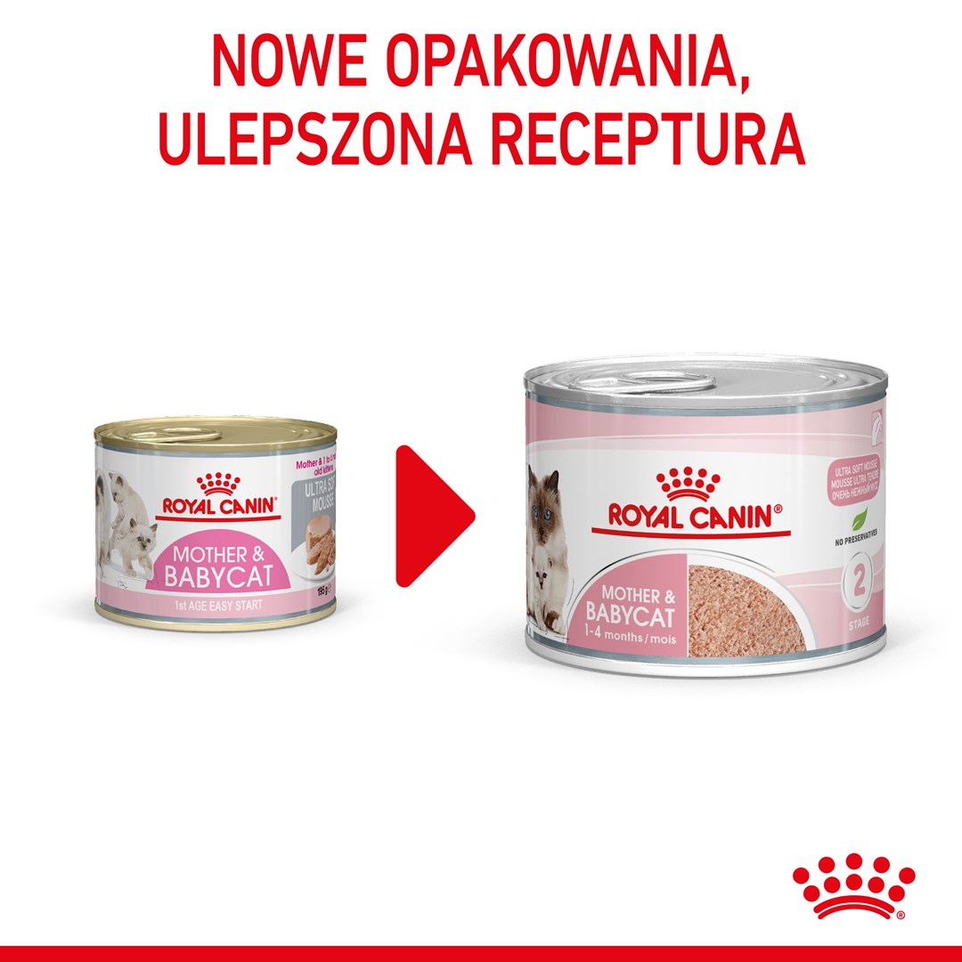 ROYAL CANIN FHN Babycat Instinctive Feline mus - mokra karma dla kociąt - puszka - 195 g - obrazek 4