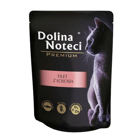 DOLINA NOTECI Premium filet z łososia w sosie - mokra karma dla kota - 85g