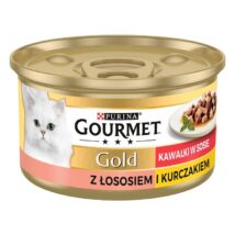 GOURMET GOLD Łosoś i kurczak w sosie mokra karma dla kota – puszka – 85 g