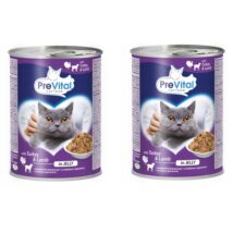 PREVITAL indyk-jagnięcina kawałki w galaretce dla kota 415g x 2szt