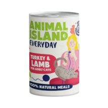 ANIMAL ISLAND Indyk i jagnięcina – Karma mokra dla kotów – 400g