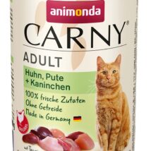 ANIMONDA Carny Adult kurczak, indyk, królik – mokra karma dla kota – 400g
