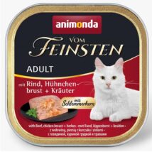 ANIMONDA Vom Feinsten Classic Cat wołowina, pierś z kurczaka i zioła – mokra karma dla kota – 100 g