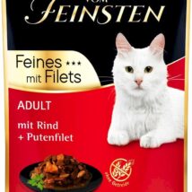 ANIMONDA vom Feinsten Wołowina, filet z indyka – mokra karma dla kota – 85 g